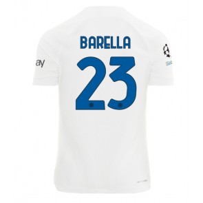 Inter Milan Nicolo Barella #23 Replika Udebanetrøje 2023-24 Kortærmet